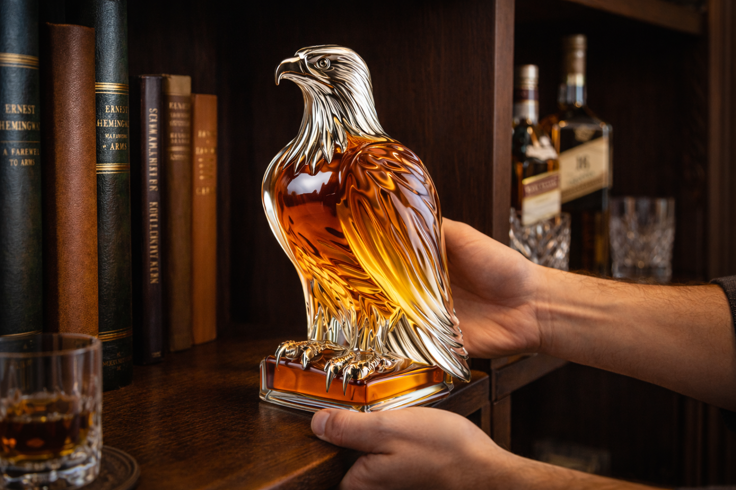 Botella de whisky - Edición Águila