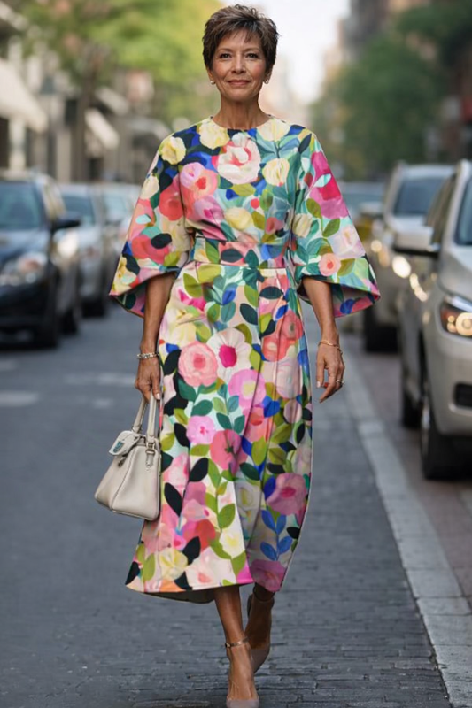 Rosa | Elegante vestido de flores