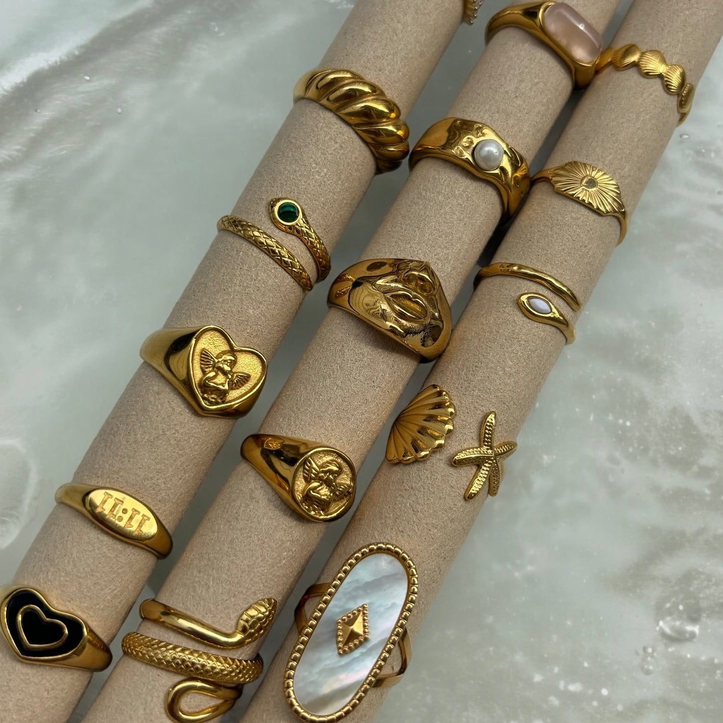 Anillo de ángel en forma de corazón