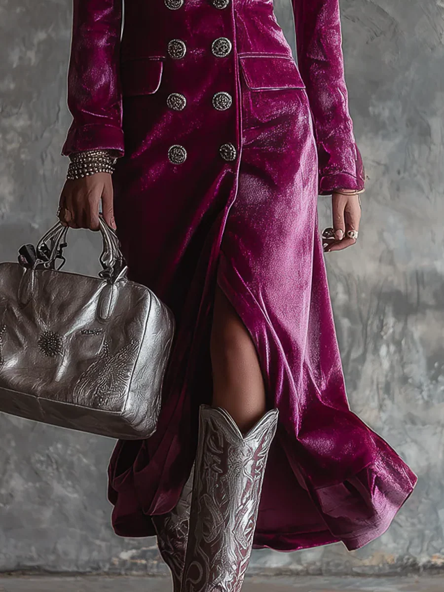 Victoria | Vestido - Blazer de terciopelo