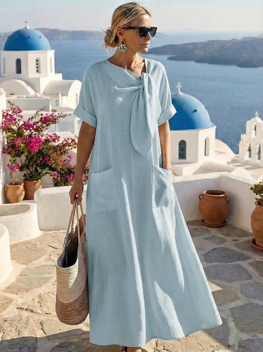 Flor | Vestido elegante con bolsillos