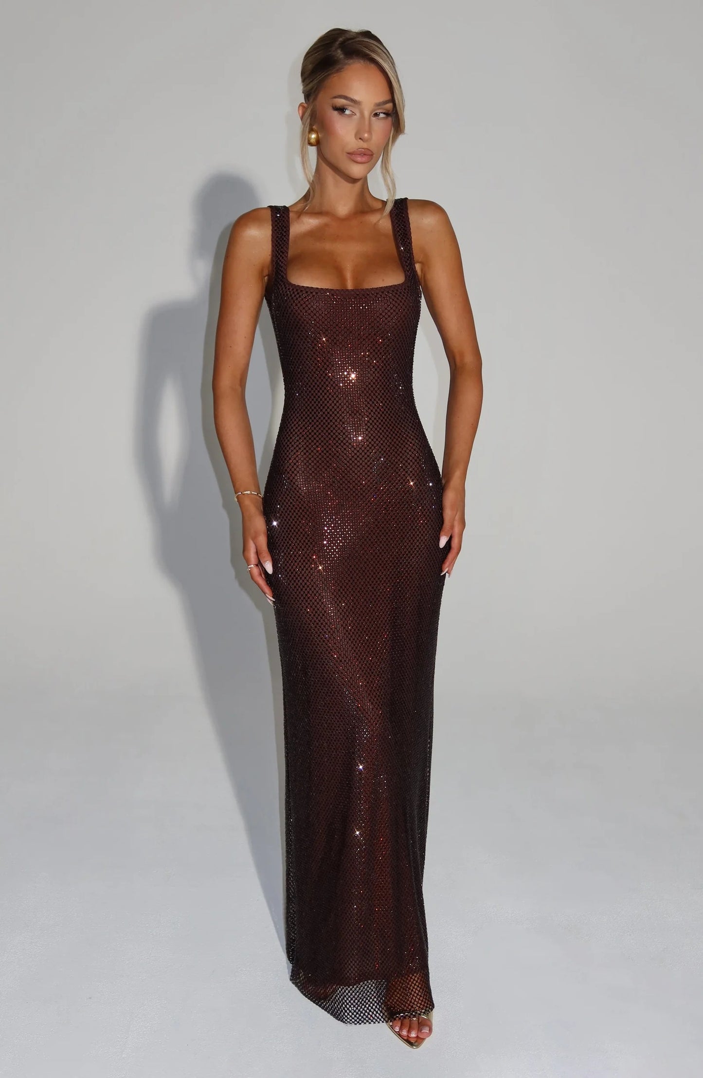 Patricia | Vestido Dorado Lentejuelas