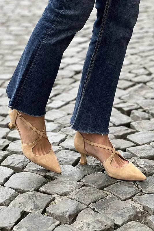 Tacones de Punta Cruzados