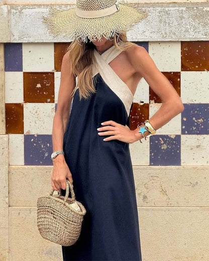 Morven | Vestido largo cruzado