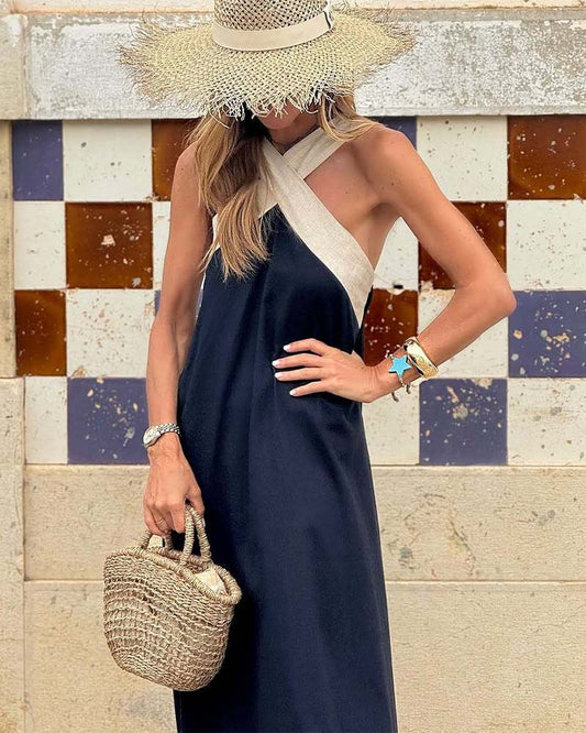 Morven | Vestido largo cruzado