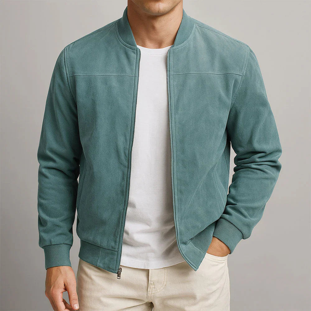 Riviera | Chaqueta bomber de ante