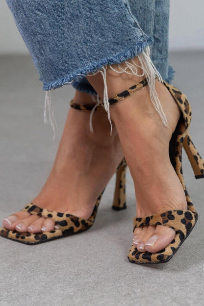 Tacones Altos Estampado Leopardo