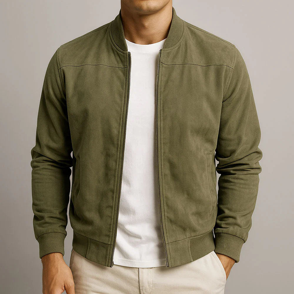 Riviera | Chaqueta bomber de ante