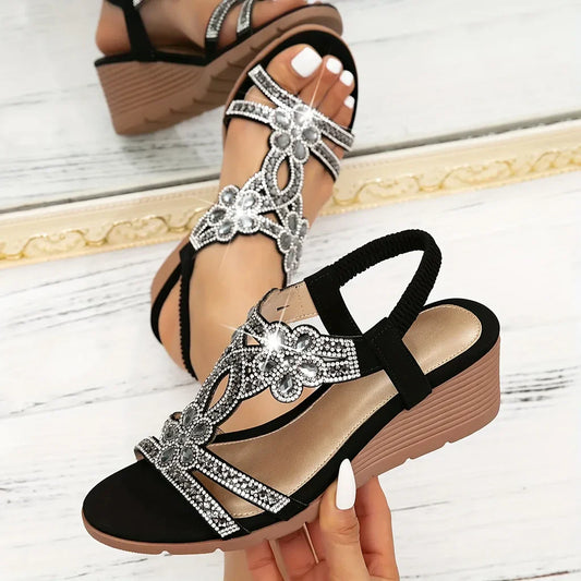 Caye | Sandalias con cuña elegantes para mujer