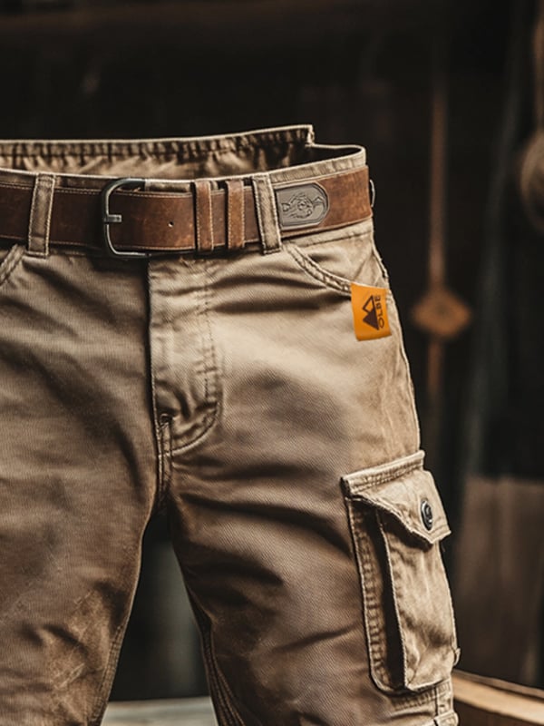 Cazel | Pantalones cortos cargo con múltiples bolsillos