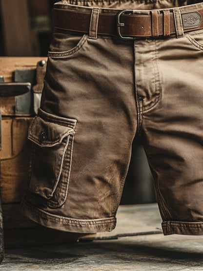 Cazel | Pantalones cortos cargo con múltiples bolsillos