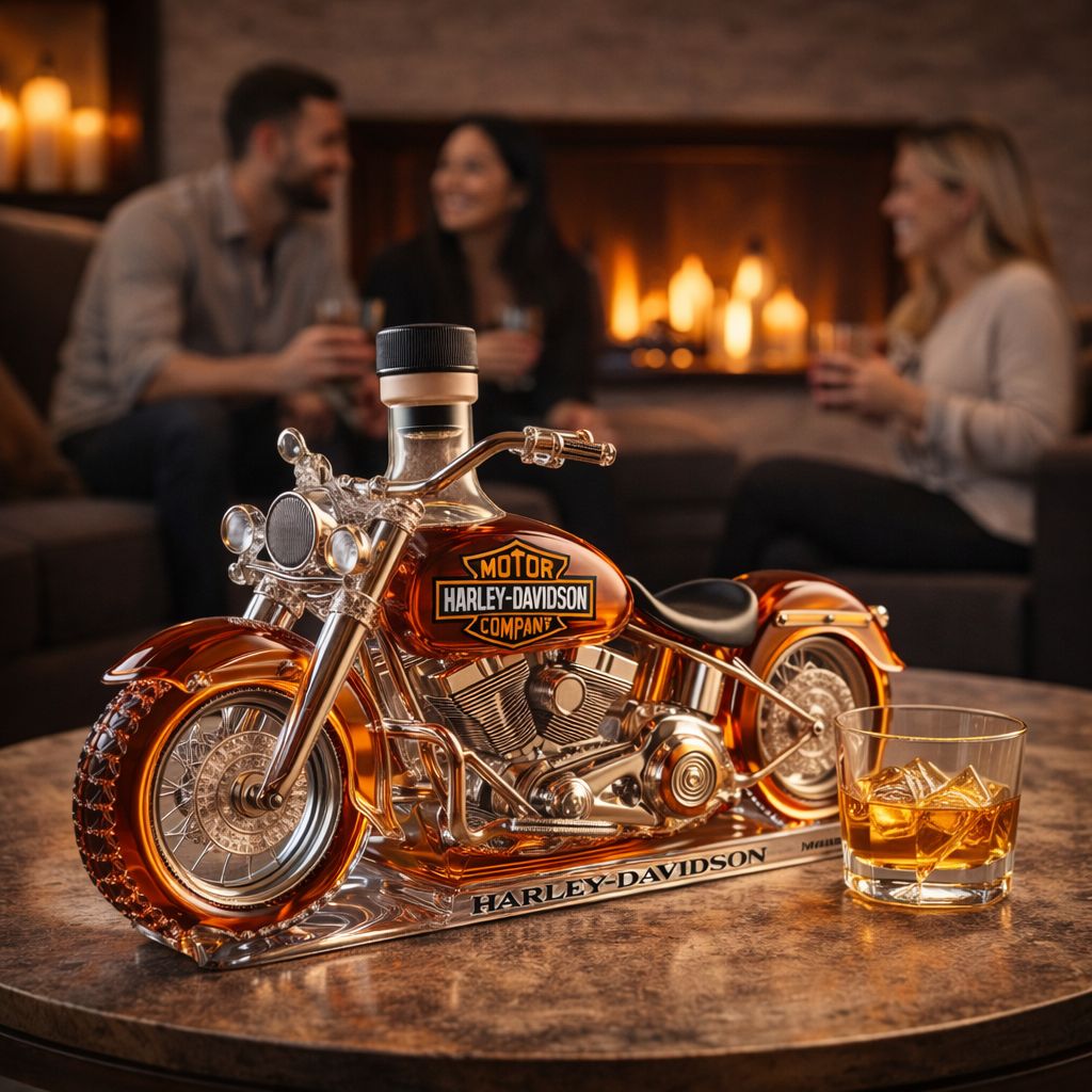 Botella de whisky - Edición Harley Davidson