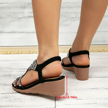 Caye | Sandalias con cuña elegantes para mujer