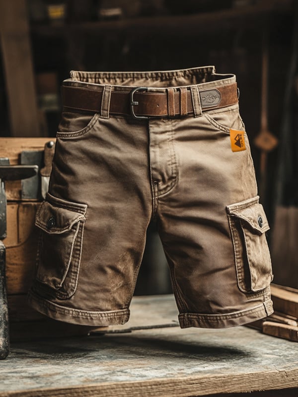 Cazel | Pantalones cortos cargo con múltiples bolsillos