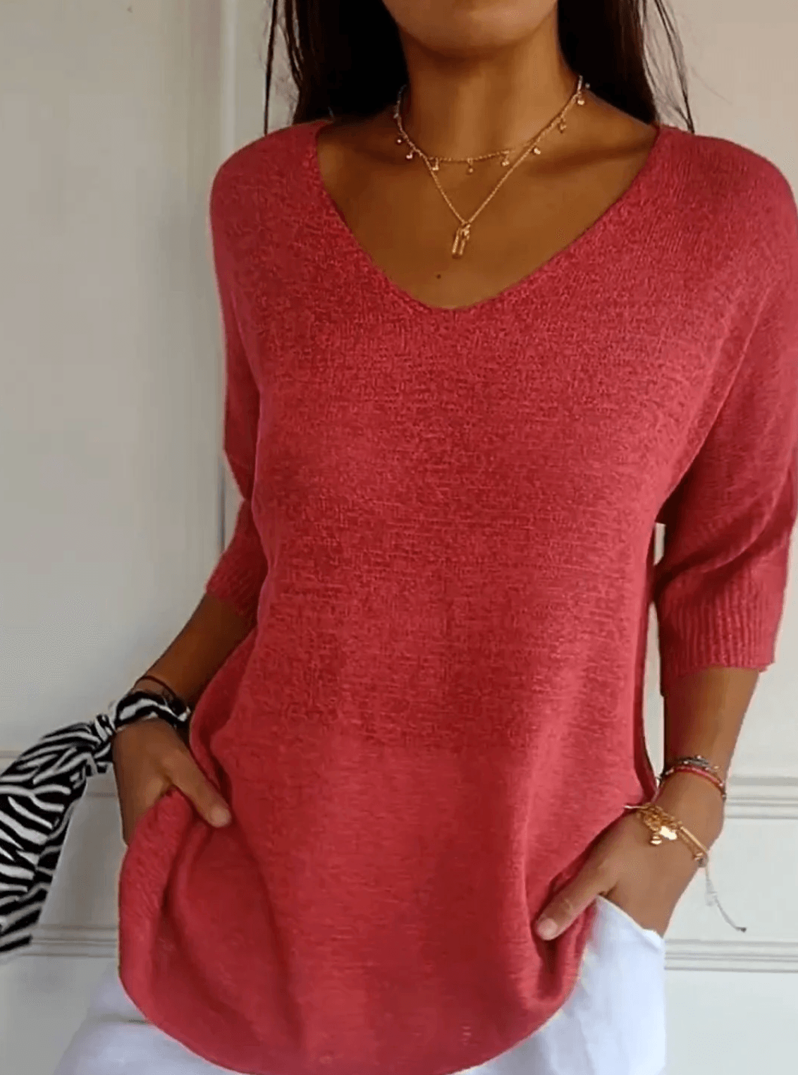 Lola | Jersey Liso Cuello Ancho
