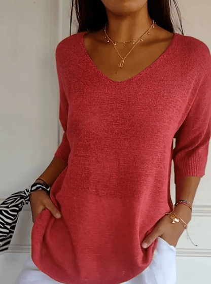 Lola | Jersey Liso Cuello Ancho