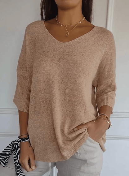 Lola | Jersey Liso Cuello Ancho