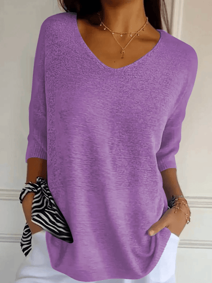 Lola | Jersey Liso Cuello Ancho