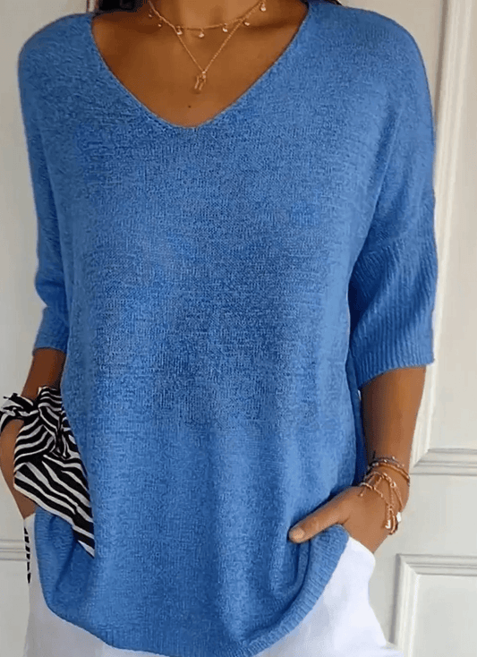 Lola | Jersey Liso Cuello Ancho