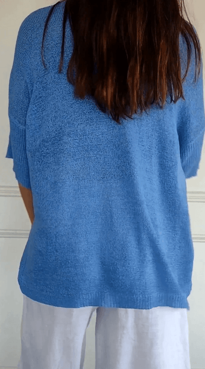 Lola | Jersey Liso Cuello Ancho