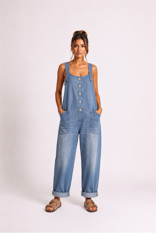 Rocío | Mono denim ajustable
