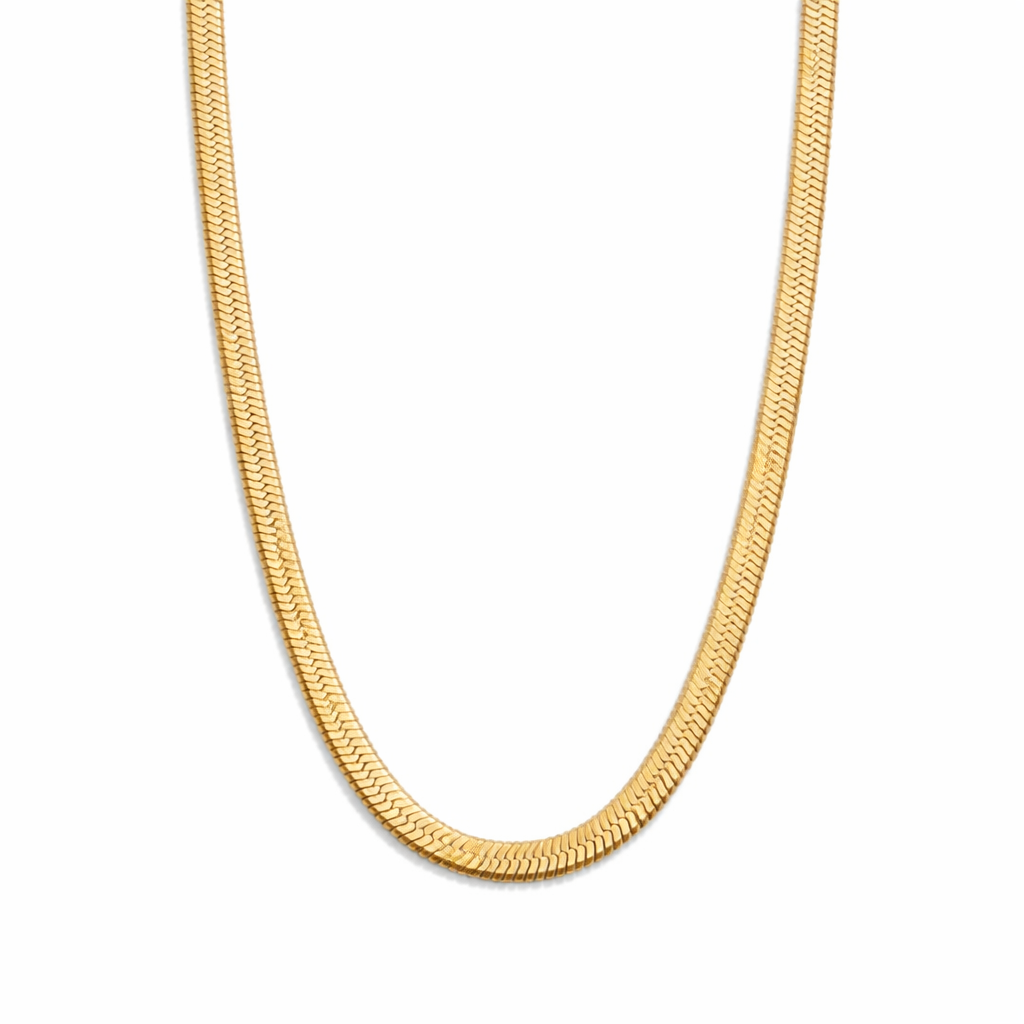 Collar Sarya con cadena tipo serpiente