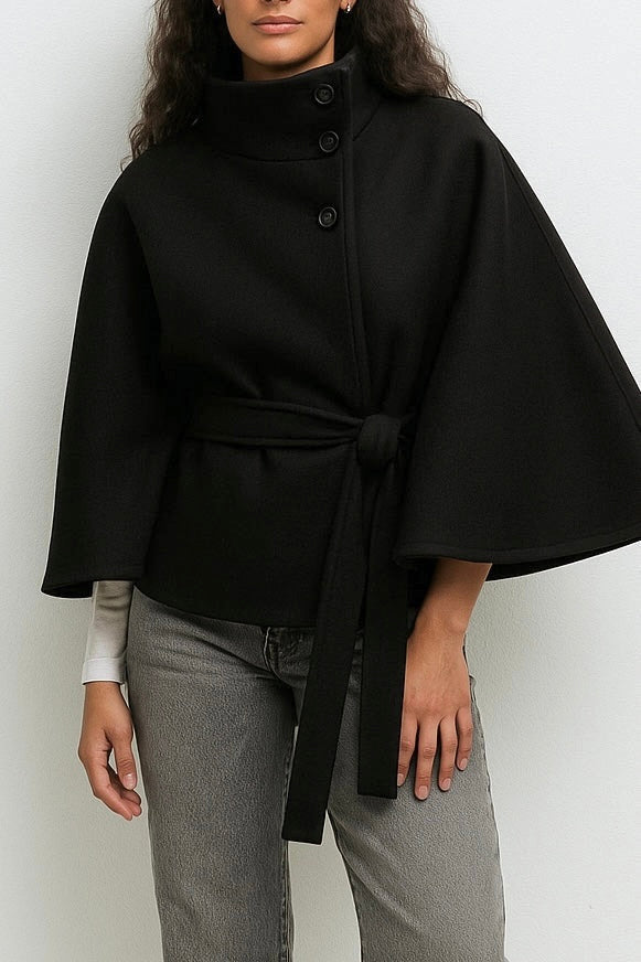 Chloe | Chaqueta cuello alto y cinturón