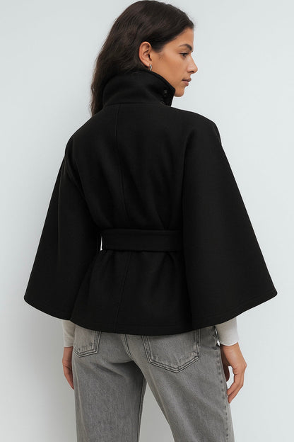 Chloe | Chaqueta cuello alto y cinturón
