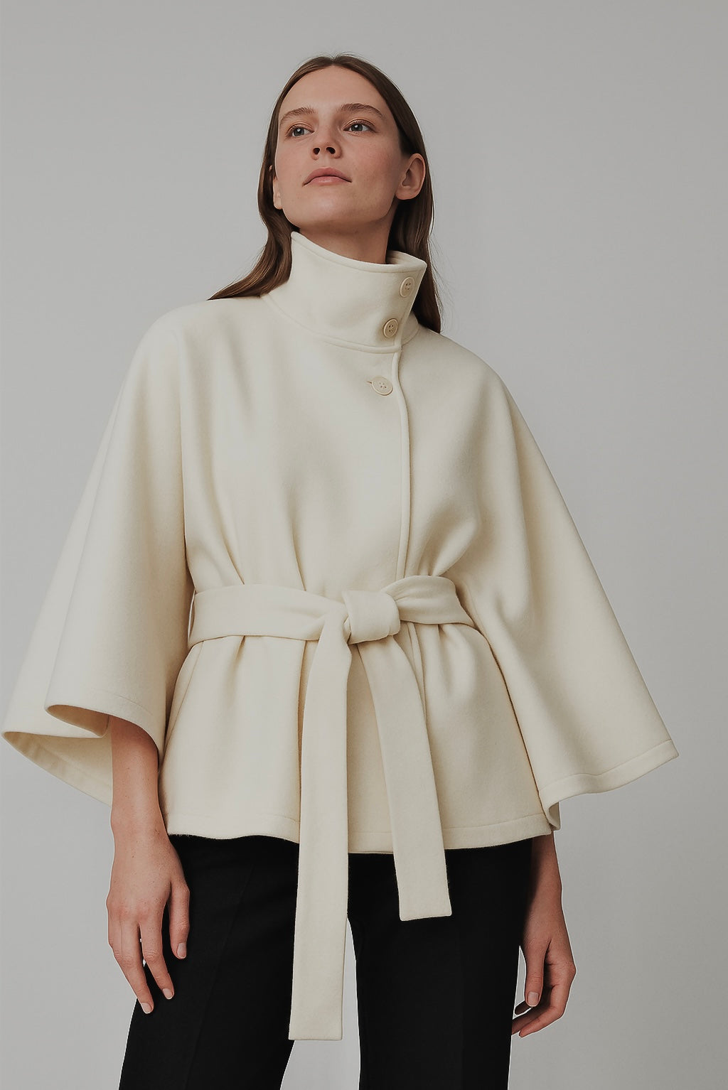 Chloe | Chaqueta cuello alto y cinturón