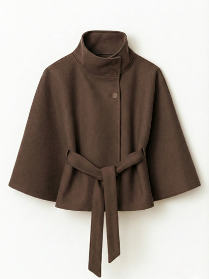 Chloe | Chaqueta cuello alto y cinturón