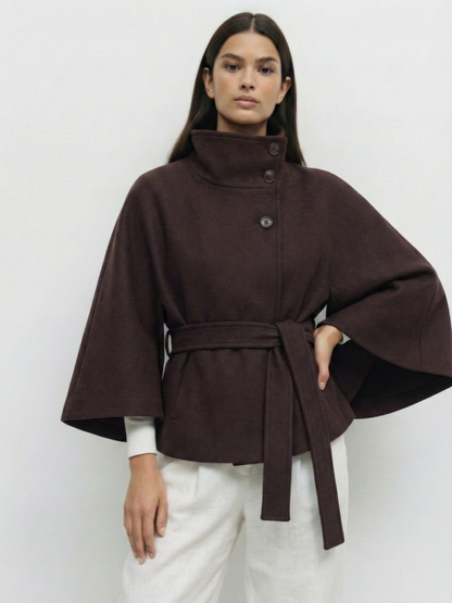 Chloe | Chaqueta cuello alto y cinturón