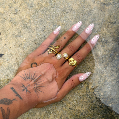 Anillo con Diseño de Serpiente (ajustable)
