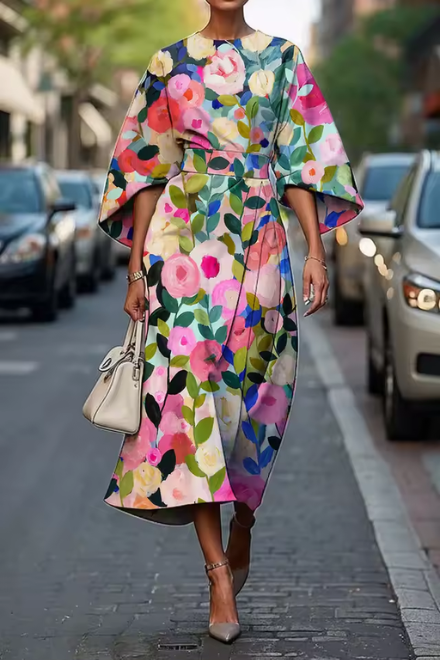 Rosa | Elegante vestido de flores