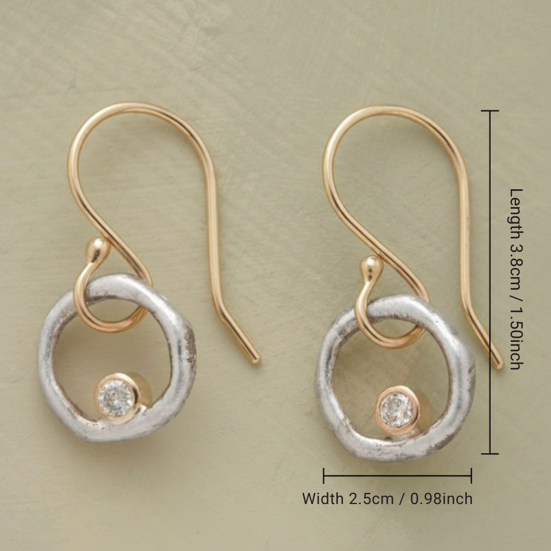 Pendientes vintage de circonita