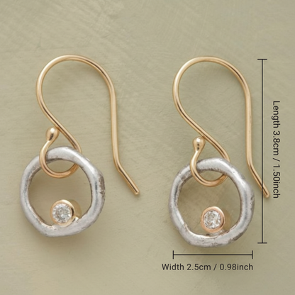 Pendientes vintage de circonita