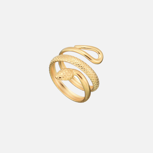 Anillo con Diseño de Serpiente (ajustable)