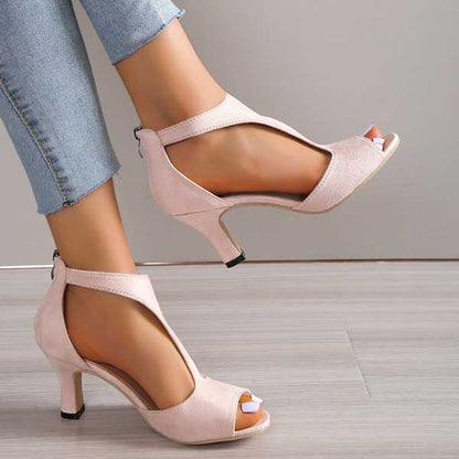Bea | Zapatos tacón con cremallera