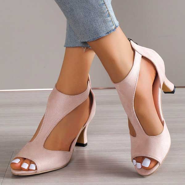 Bea | Zapatos tacón con cremallera
