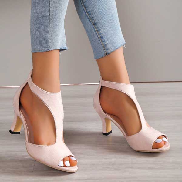 Bea | Zapatos tacón con cremallera