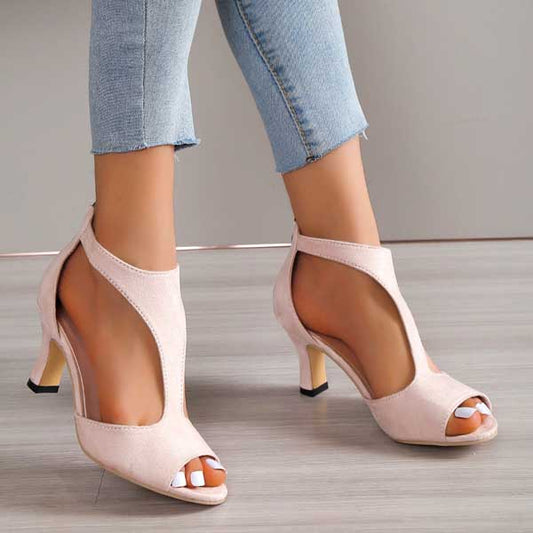 Bea | Zapatos tacón con cremallera