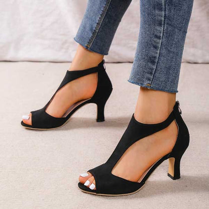 Bea | Zapatos tacón con cremallera