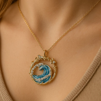 Agua - Elegante collar de los votos del mar