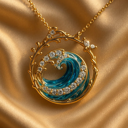 Agua - Elegante collar de los votos del mar
