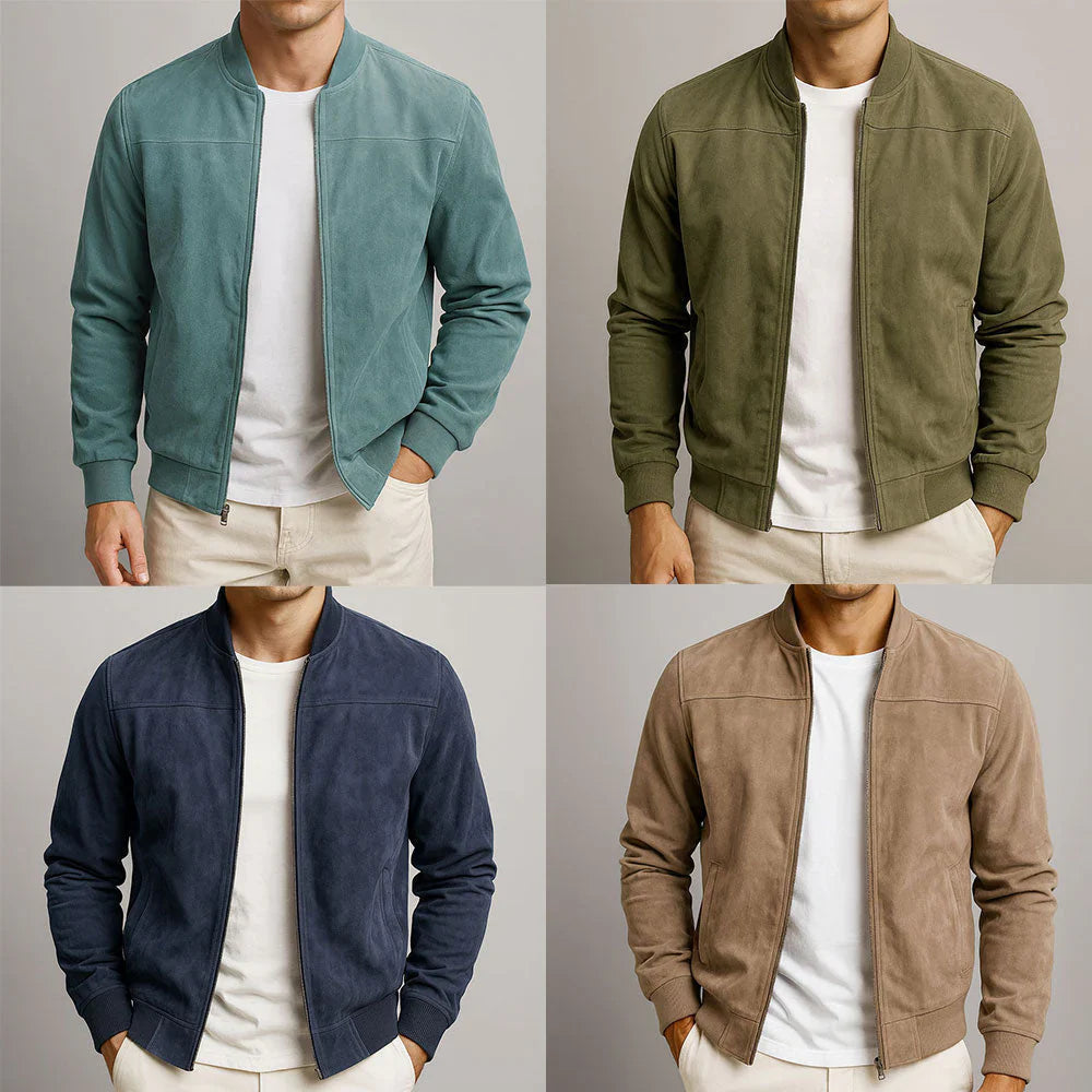 Riviera | Chaqueta bomber de ante