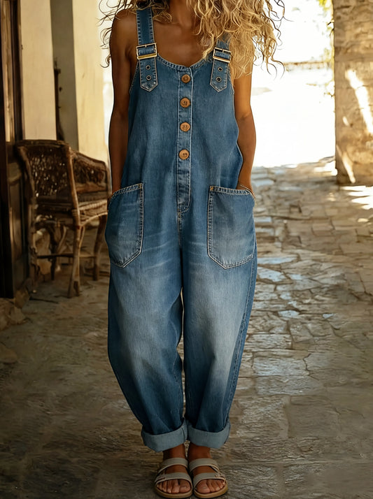 Rocío | Mono denim ajustable