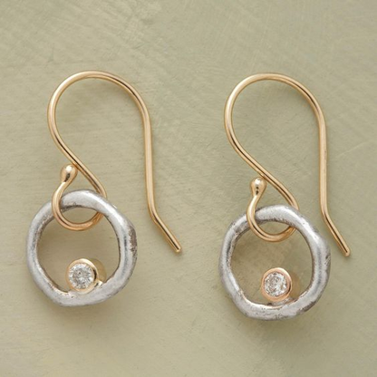Pendientes vintage de circonita