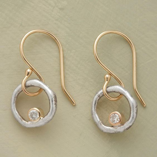 Pendientes vintage de circonita