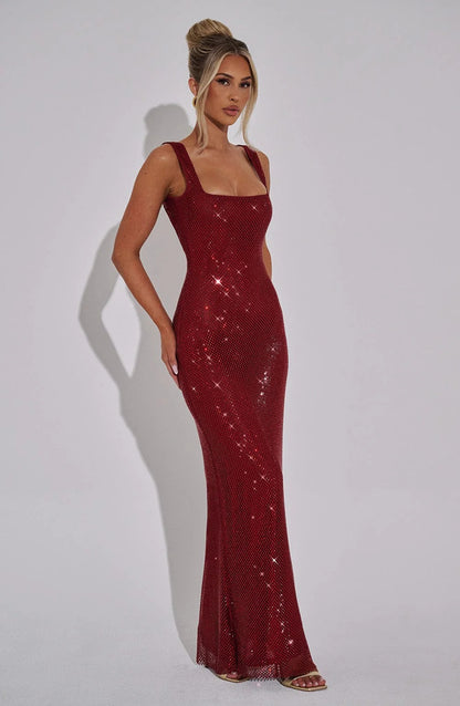 Patricia | Vestido Dorado Lentejuelas