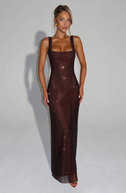 Patricia | Vestido Dorado Lentejuelas