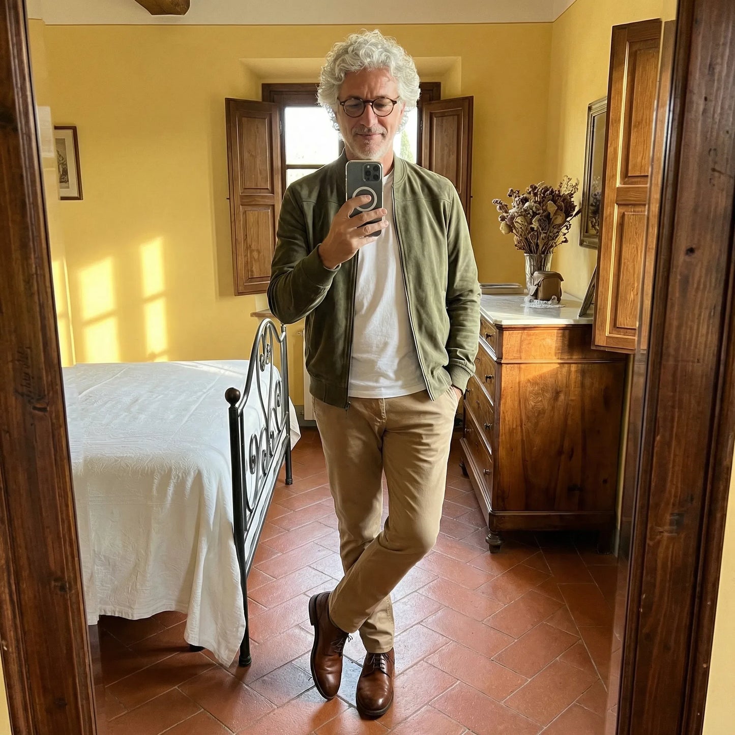 Riviera | Chaqueta bomber de ante